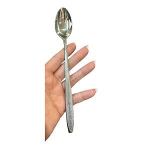 EKCO Eterna Corsair Stainless Iced Teaspoon 8" Vintage Mid Century‎ Modern Japan